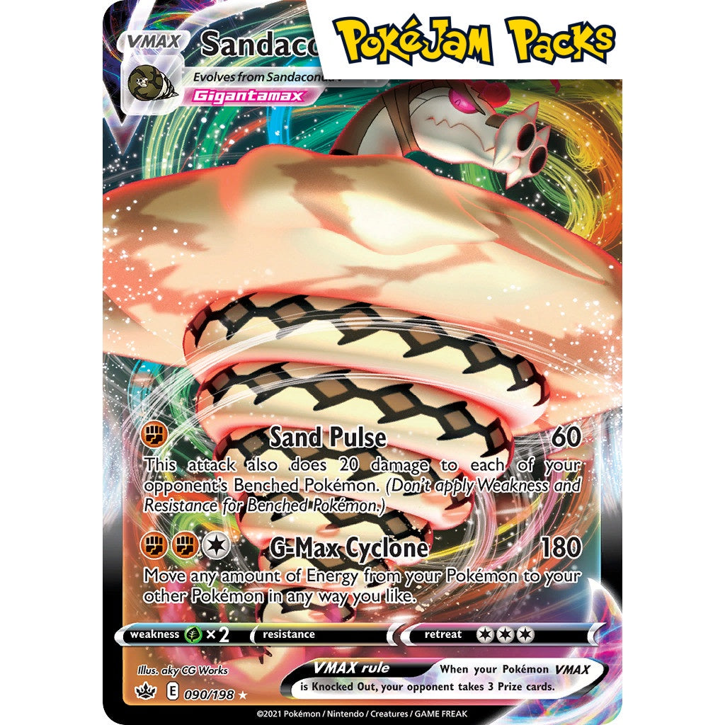 Sandaconda VMAX - 090/198 - Ultra Rare - Sword & Shield: Chilling Reign - Pokémon TCG