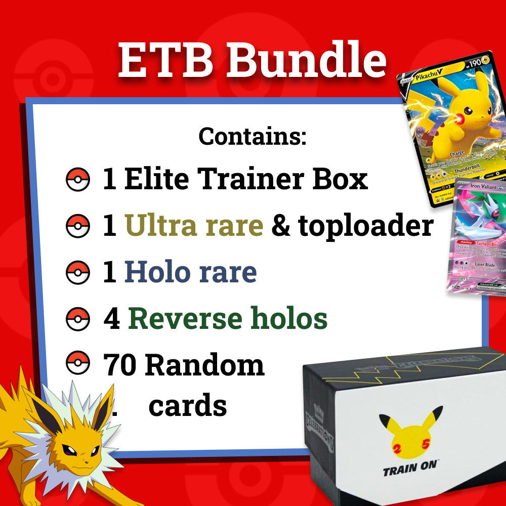 Pokémon Card Bundles - 40+ Authentic Card Pack with Guaranteed Rare - Perfect for Gifts & Collectors