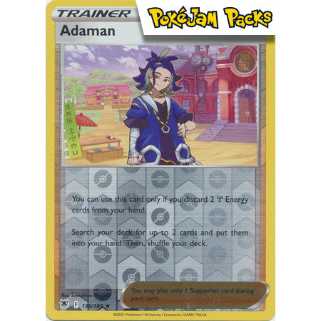 Adaman - 135/189 - Holo Rare Reverse Holo - Sword & Shield: Astral Radiance - Pokémon TCG