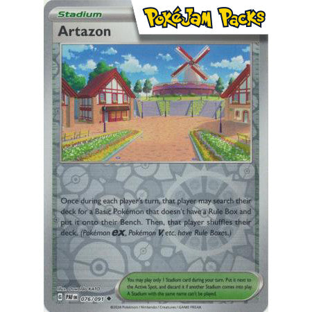 Artazon - 076/091 - Uncommon Reverse Holo - Paldean Fates  - Pokémon TCG