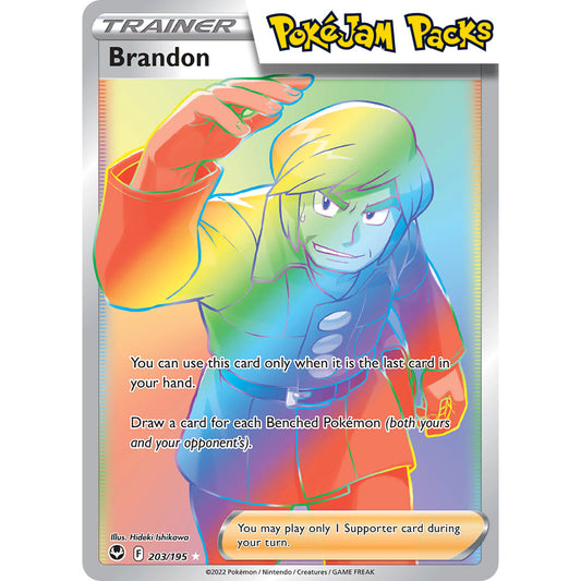 Brandon - 203/195 - Hyper Rare - Sword & Shield: Silver Tempest - Pokémon TCG