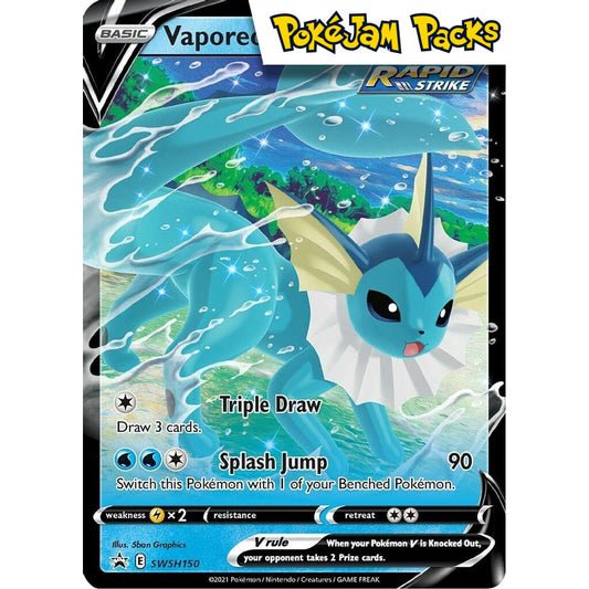 Vaporeon V - SWSH150 - Promo - Sword & Shield Promos - Pokémon TCG