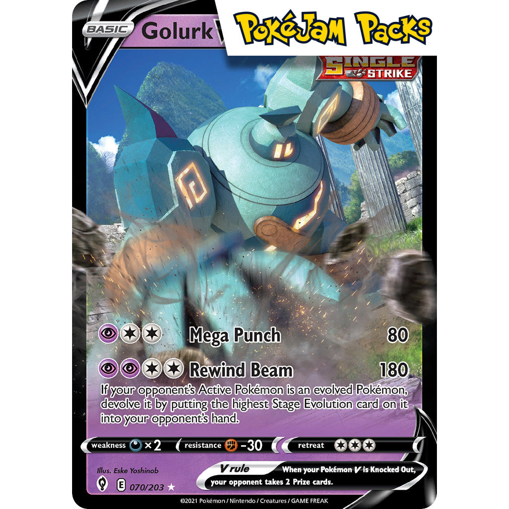 Golurk V - 070/203 - Ultra Rare - Evolving Skies - Pokémon TCG