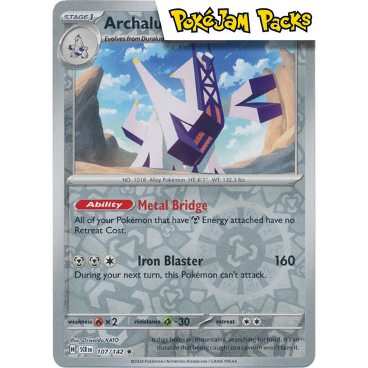 Archaludon - 107/142 - Reverse Holo Rare - Stellar Crown - Pokémon TCG
