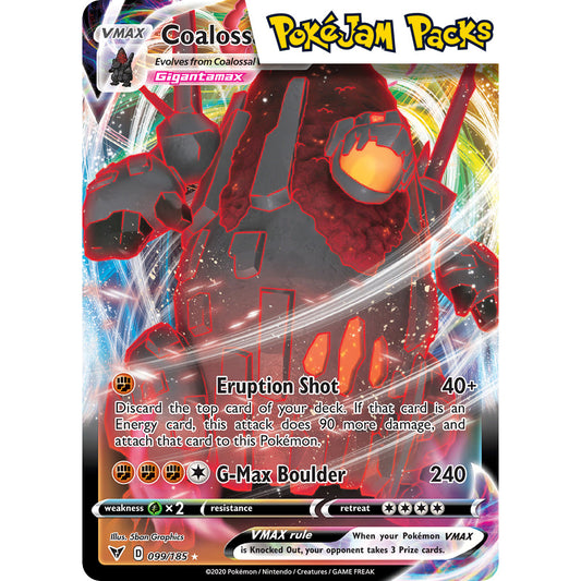 Coalossal VMAX - 099/185 - Ultra Rare - Vivid Voltage - Pokémon TCG