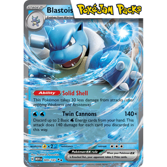 Blastoise ex - 009/165 - Ultra Rare - Scarlet & Violet 151 - Pokémon TCG