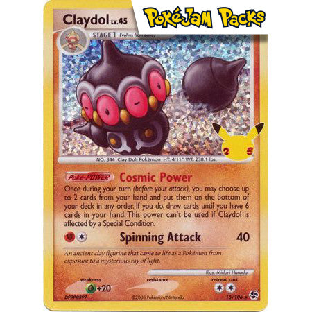 Claydol - 15/106 - Holo Rare - Celebrations Classic Collection - Pokémon TCG