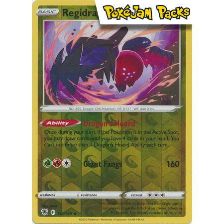 Regidrago - 118/189 - Rare Reverse Holo - Sword & Shield: Astral Radiance - Pokemon TCG