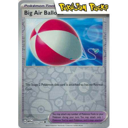 Big Air Balloon - 155/165 - Uncommon Reverse Holo - Scarlet & Violet 151 - Pokémon TCG