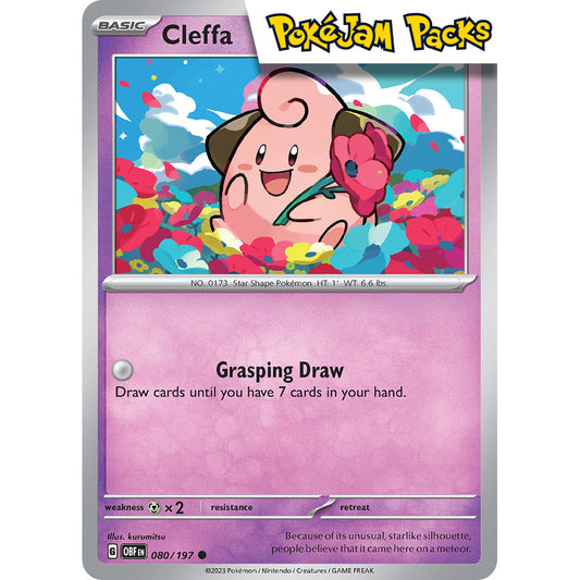 Cleffa - 080/197 - Common - Obsidian Flames - Pokémon TCG