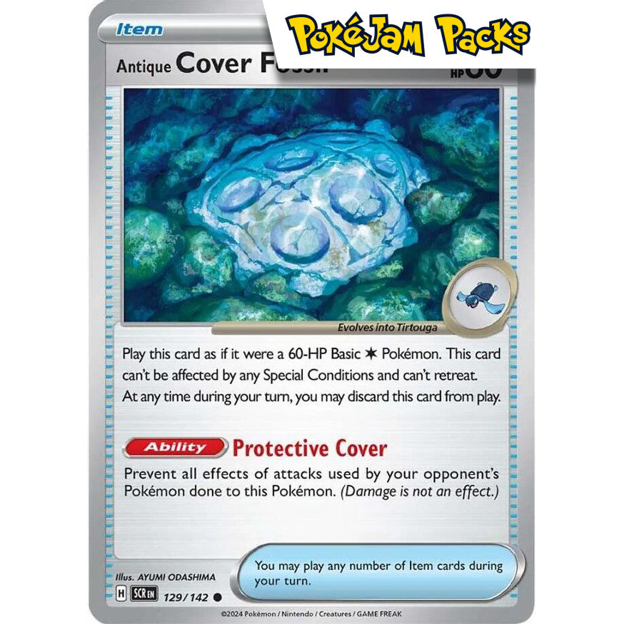 Antique Cover Fossil - 129/142 - Common - Stellar Crown - Pokémon TCG