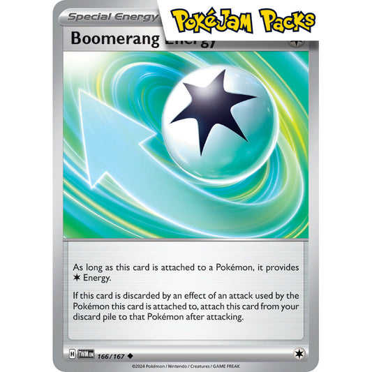 Boomerang Energy - 166/167 - Uncommon - Twilight Masquerade - Pokémon TCG