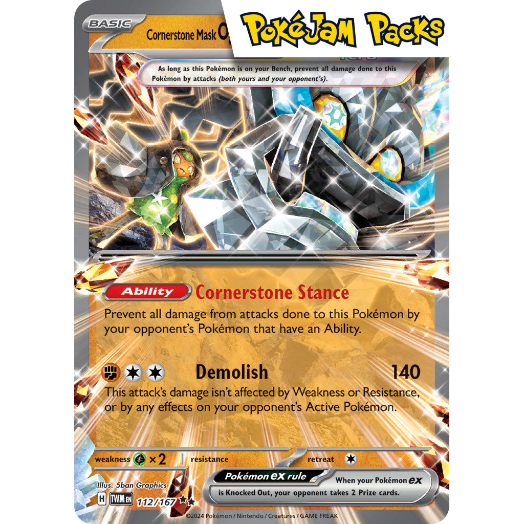 Cornerstone Mask Ogerpon ex - 112/167 - Ultra Rare - Twilight Masquerade - Pokémon TCG