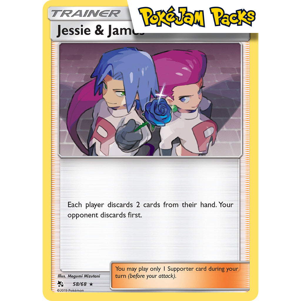 Jessie & James - 58/68 - Holo Rare - Hidden Fates - Pokémon TCG