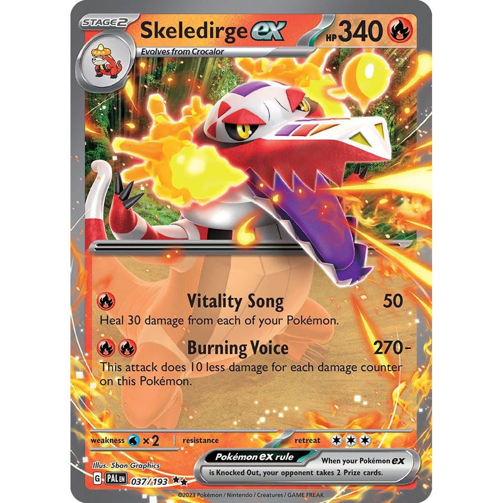Skeledirge ex - 037/193 - Ultra Rare - Paldea Evolved - Pokemon TCG