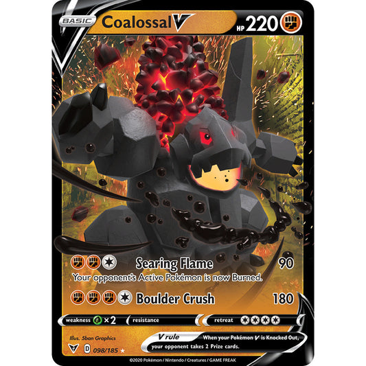 Coalossal V - 098/185 - Ultra Rare - Vivid Voltage - Pokemon TCG