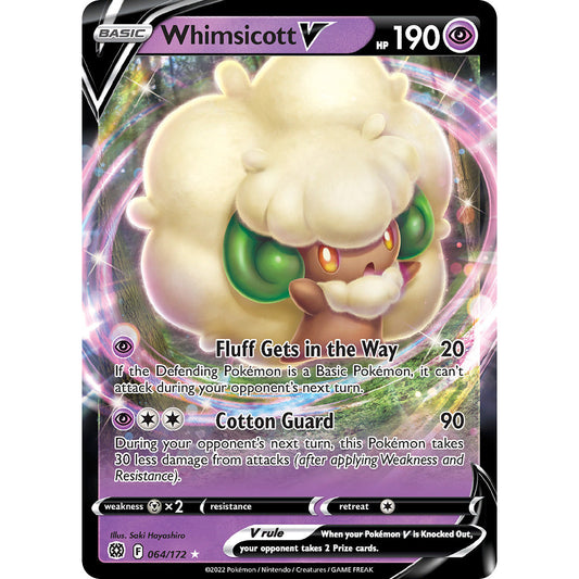 Whimsicott V - 064/172 - Ultra Rare - Sword & Shield: Brilliant Stars - Pokémon TCG