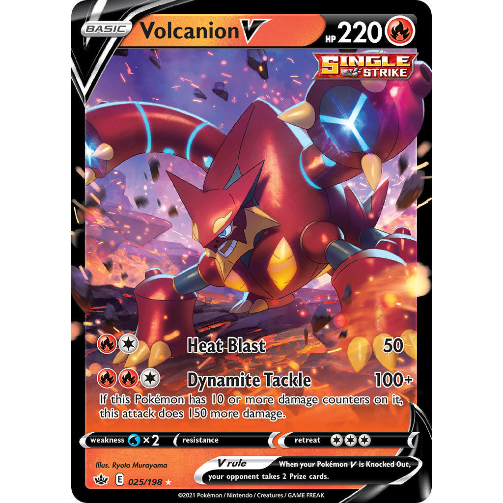 Volcanion V - 025/198 - Ultra Rare - Chilling Reign - Pokemon TCG