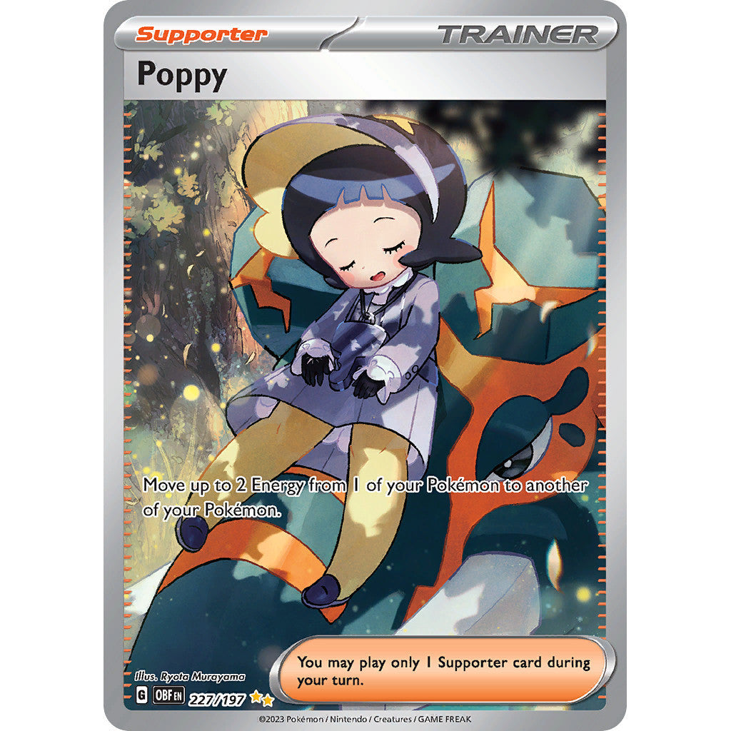 Poppy - 227/197 - Special Illustration Rare - Obsidian Flames - Pokémon TCG