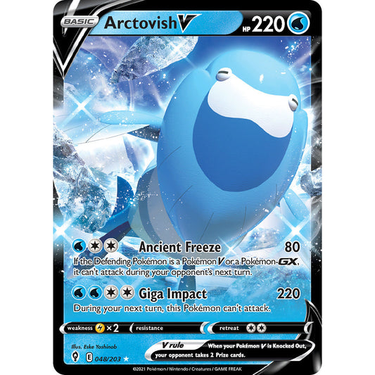 Arctovish V - 048/203 - Ultra Rare - Sword & Shield: Evolving Skies - Pokémon TCG