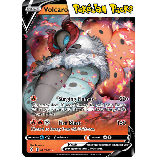 Volcarona V - 021/203 - Ultra Rare - Sword & Shield: Evolving Skies - Pokémon TCG