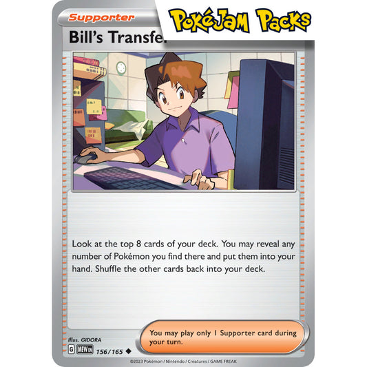 Bill's Transfer - 156/165 - Uncommon - Scarlet & Violet 151 - Pokémon TCG