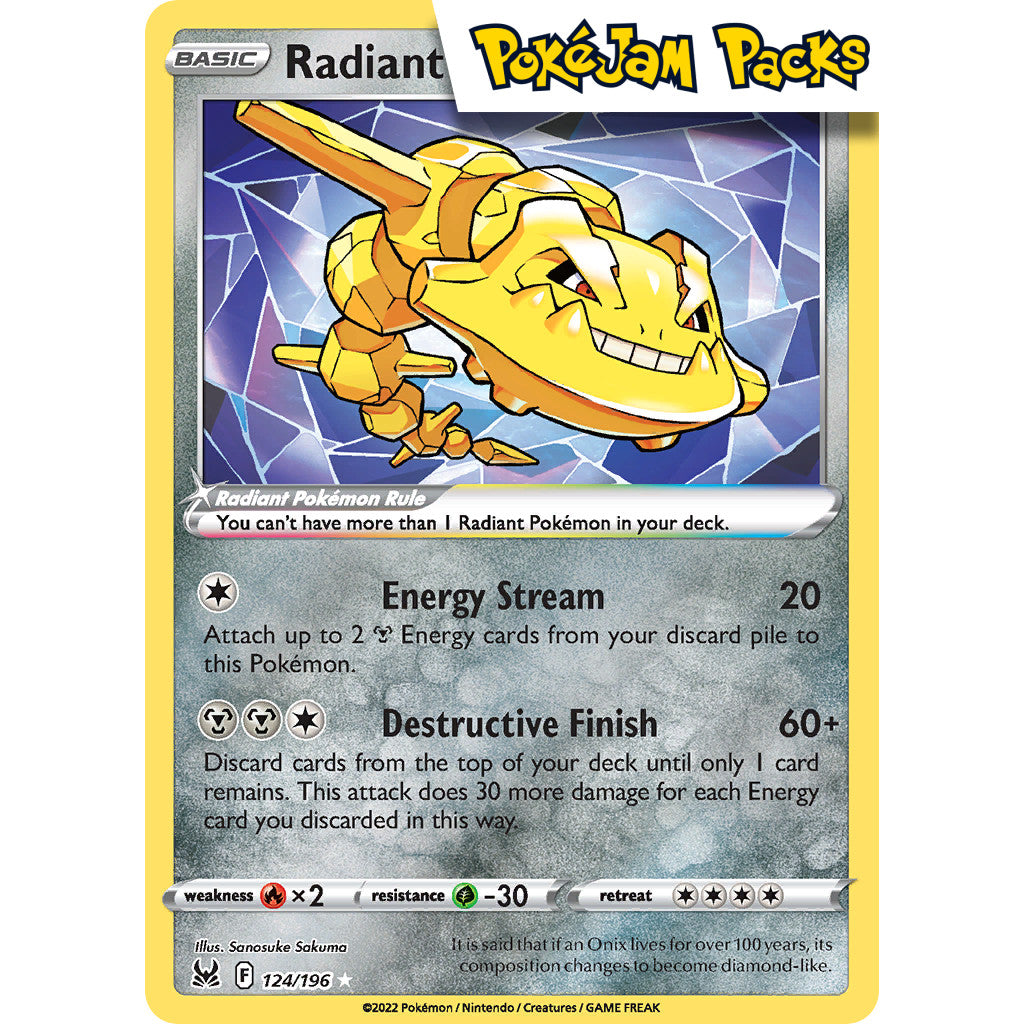 Radiant Steelix - 124/196 - Radiant Rare - Lost Origin - Pokémon TCG