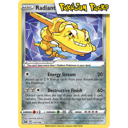 Radiant Steelix - 124/196 - Radiant Rare - Lost Origin - Pokémon TCG