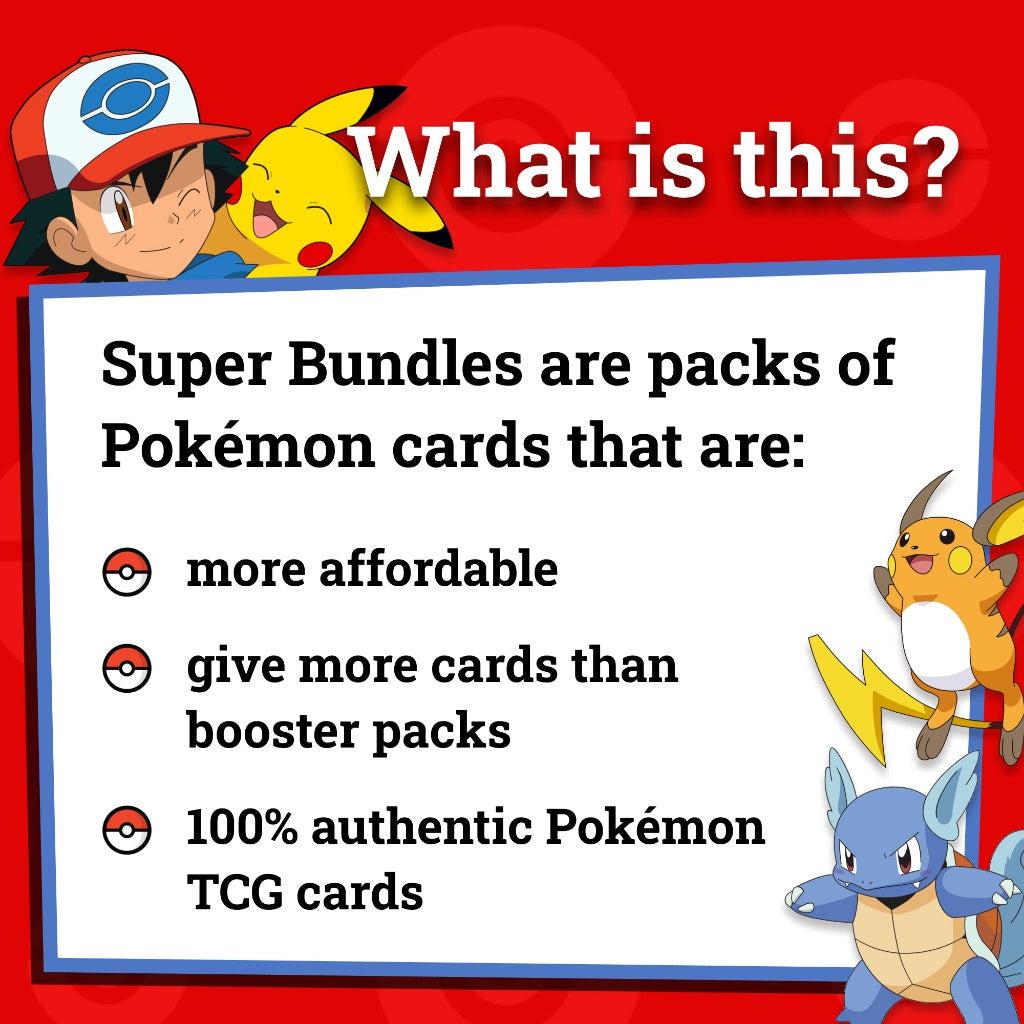 Pokémon Card Bundles - 40+ Authentic Card Pack with Guaranteed Rare - Perfect for Gifts & Collectors