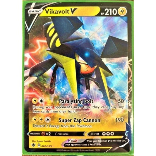 Vikavolt V - 060/189 - Ultra Rare - Sword & Shield: Darkness Ablaze - Pokemon TCG