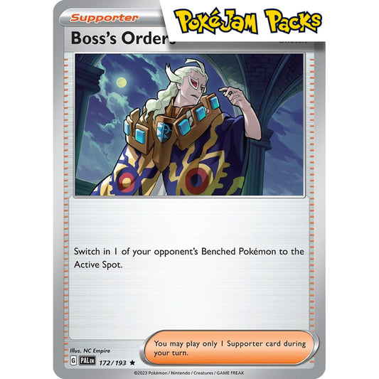 Boss's Orders - 172/193 - Holo Rare - Paldea Evolved - Pokémon TCG