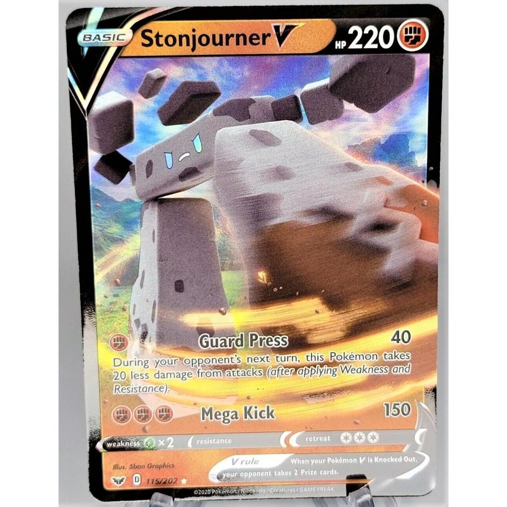 Stonjourner V - 115/202 - Ultra Rare - Sword & Shield - Pokemon TCG