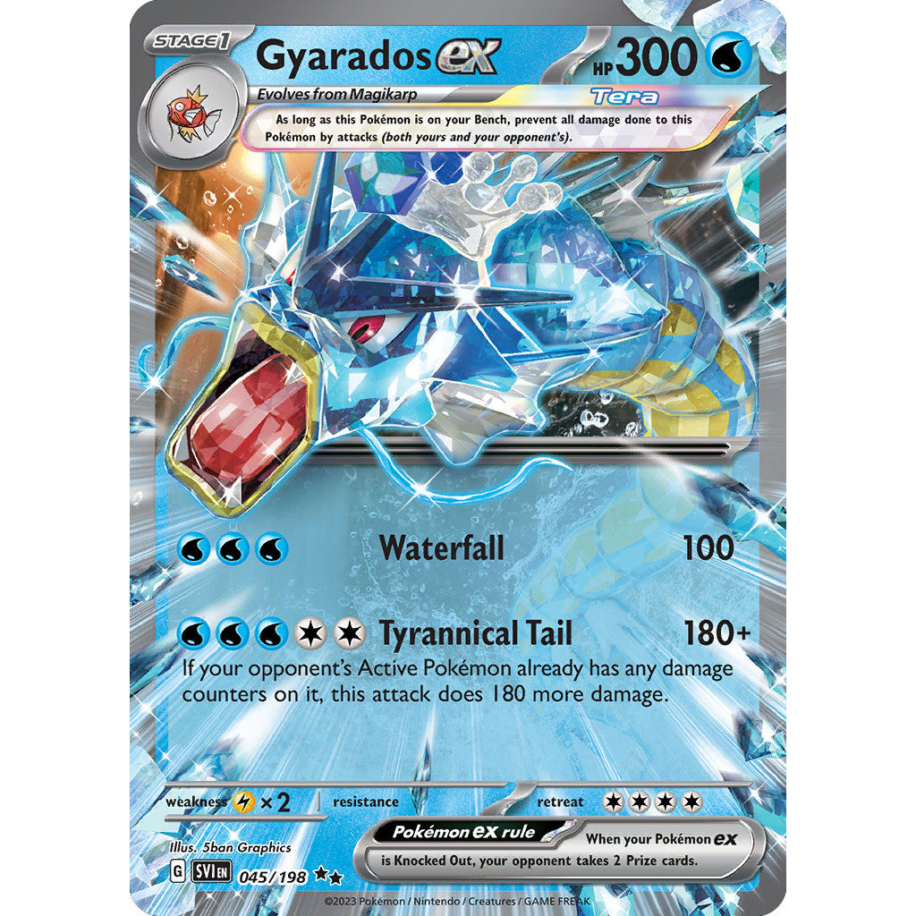 Gyarados ex - 045/198 - Ultra Rare - Scarlet & Violet - Pokemon TCG