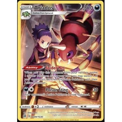Ariados - TG09/TG30 - Holo Rare - Brilliant Stars - Pokemon TCG