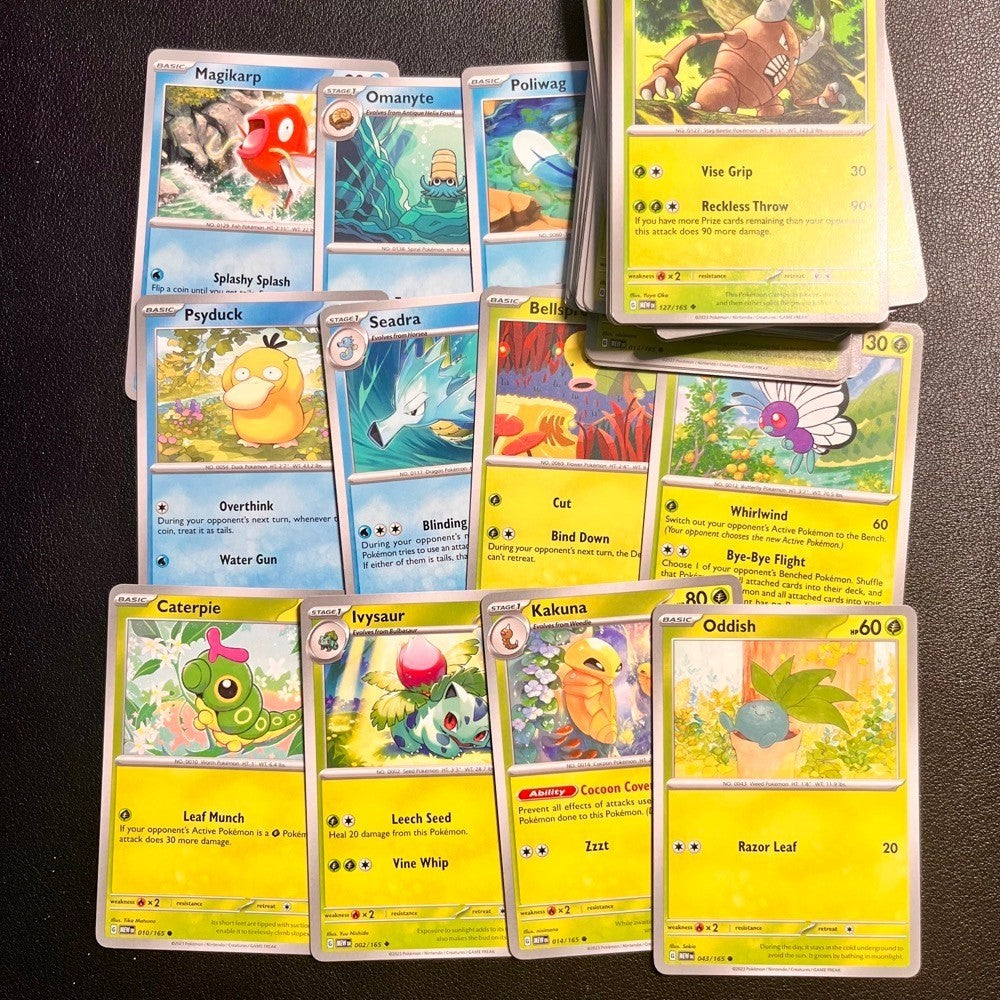 Pokémon - Grass & Water Common/Uncommon Singles - Scarlet & Violet 151 - Pokemon TCG