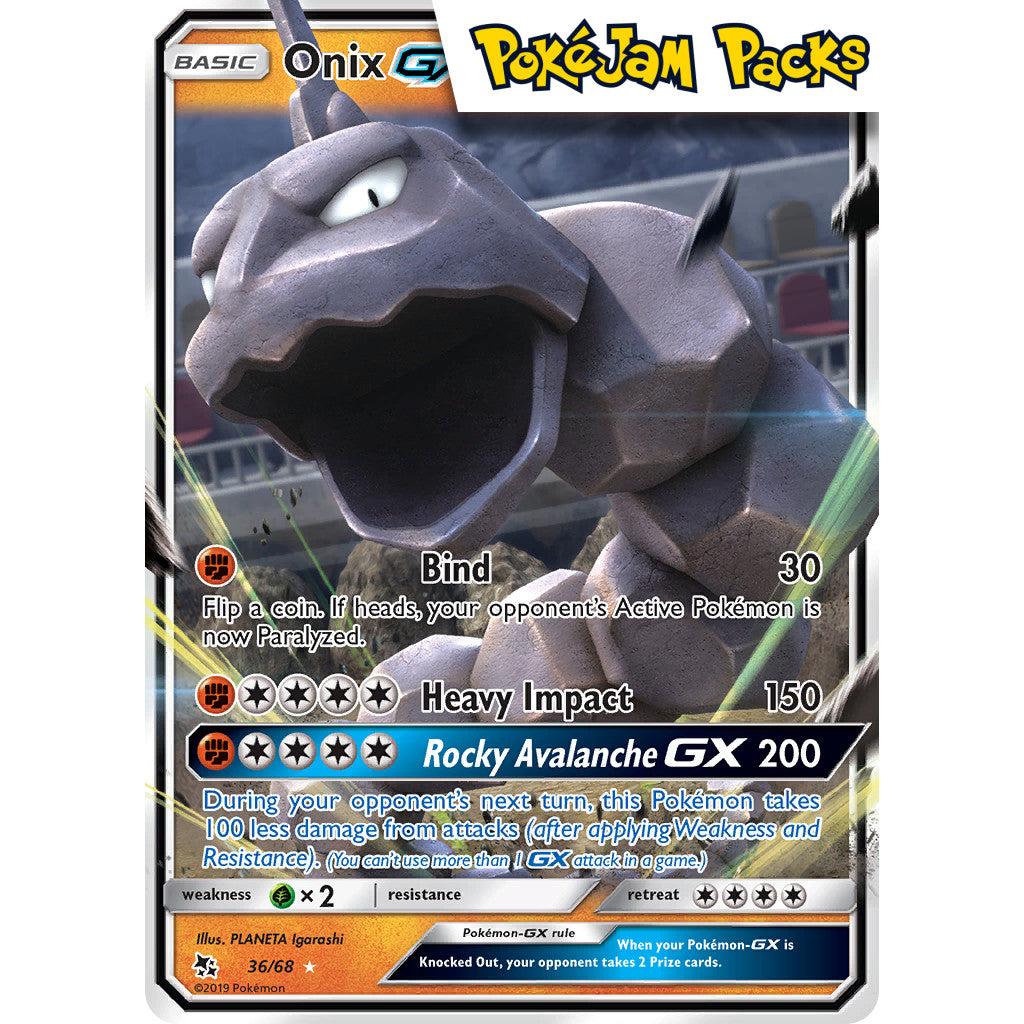 Onix GX - 36/68 - Ultra Rare - Hidden Fates - Pokémon TCG