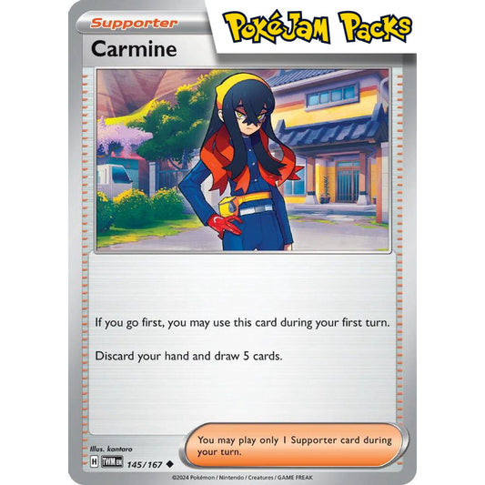Carmine - 145/167 - Uncommon - Twilight Masquerade - Pokémon TCG