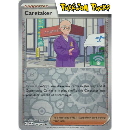 Caretaker - 144/167 - Common Reverse Holo - Twilight Masquerade  - Pokémon TCG
