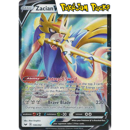 Zacian V - 138/202 - Ultra Rare - Sword & Shield - Pokémon TCG