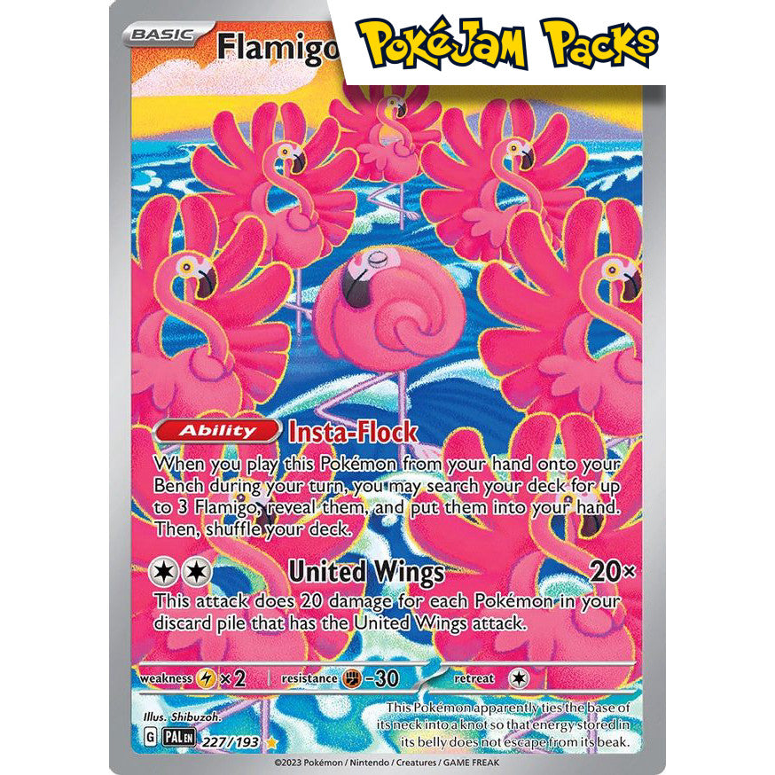 Flamigo - 227/193 - Illustration Rare - Paldea Evolved - Pokémon TCG