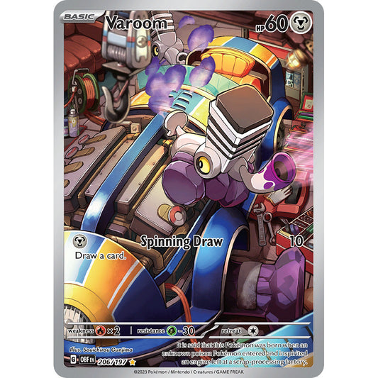 Varoom - 206/197 - Illustration Rare - Obsidian Flames - Pokemon TCG