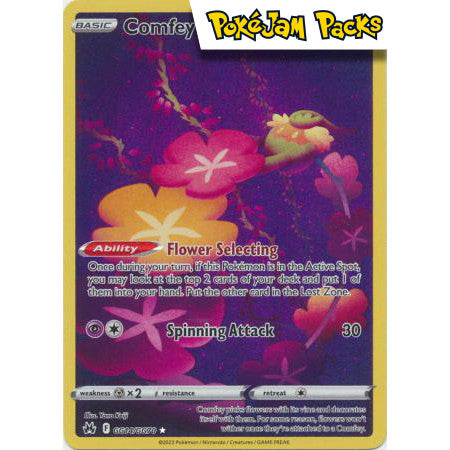 Comfey - GG14/GG70 - Holo Rare - Crown Zenith - Pokémon TCG