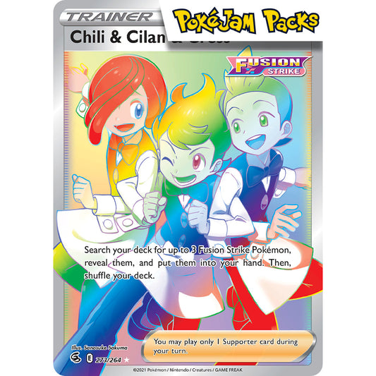 Chili & Cilan & Cress - 273/264 - Hyper Rare - Fusion Strike - Pokémon TCG