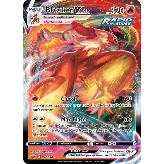 Blaziken VMAX - 021/198 - Ultra Rare - Sword & Shield: Chilling Reign - Pokémon TCG