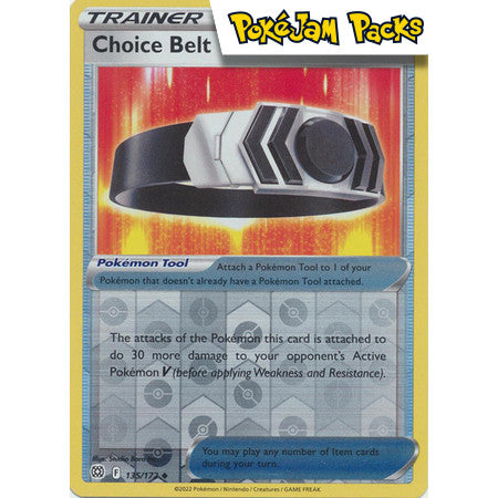 Choice Belt - 135/172 - Uncommon Reverse Holo - Sword & Shield: Brilliant Stars - Pokémon TCG