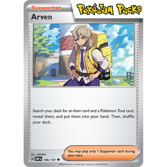 Arven - 186/197 - Uncommon - Obsidian Flames - Pokémon TCG