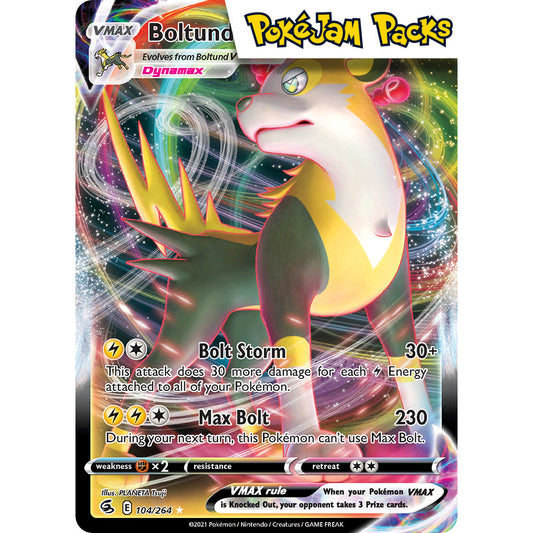 Boltund VMAX - 104/264 - Ultra Rare - Fusion Strike - Pokémon TCG