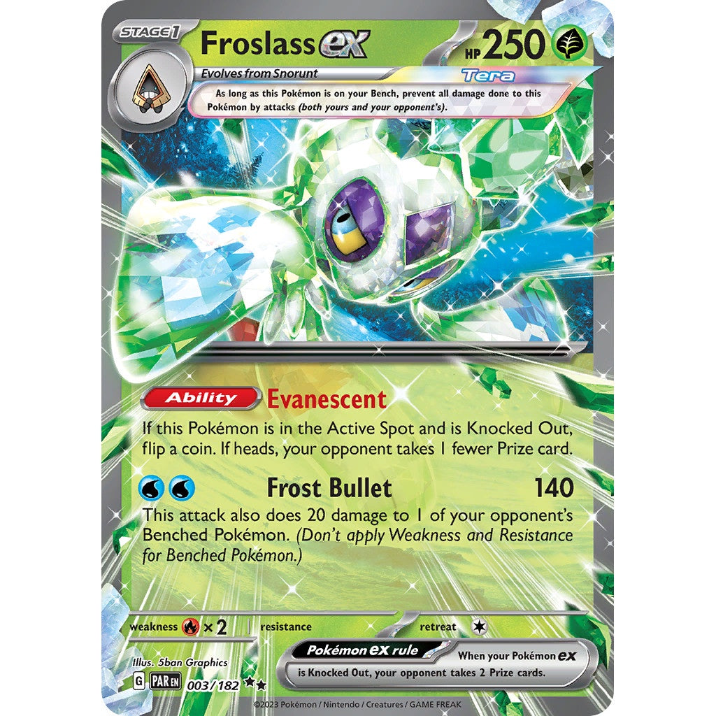 Froslass ex - 003/182 - Ultra Rare - Paradox Rift - Pokemon TCG