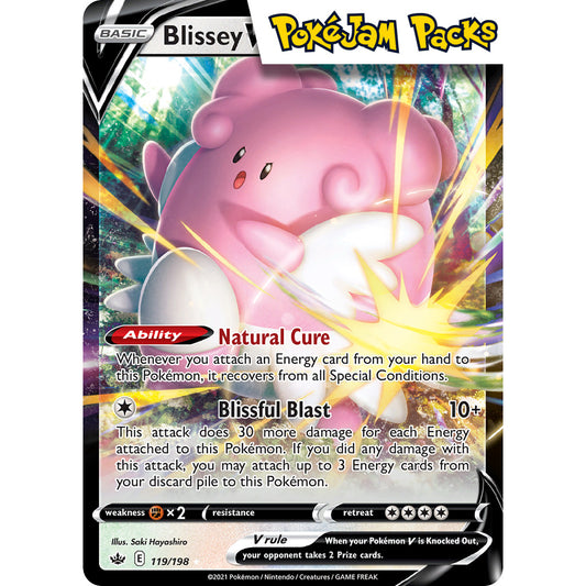 Blissey V - 119/198 - Ultra Rare - Sword & Shield: Chilling Reign - Pokémon TCG