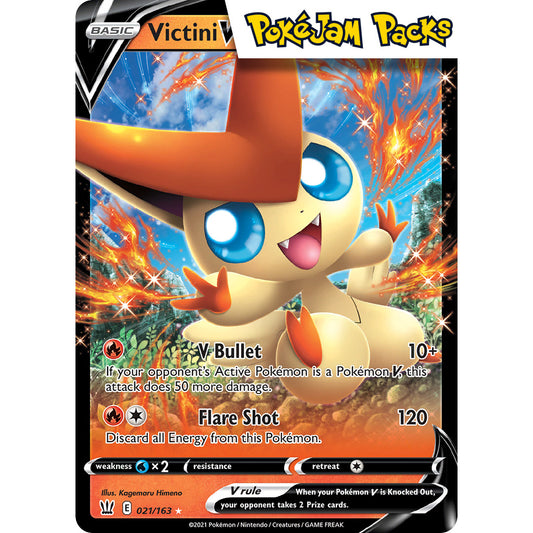 Victini V - 021/163 - Ultra Rare - Battle Styles - Pokémon TCG